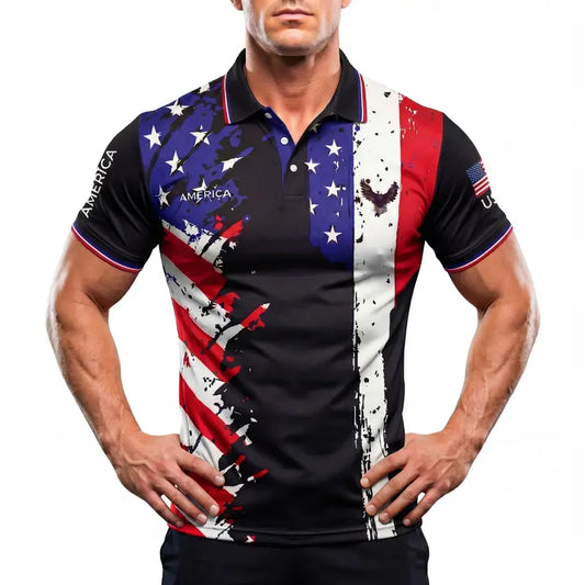 World Heritage Nations Series Soccer Jersey – USA Split Polo Collar & Flag Shirt Designs – Soccer Season 2026