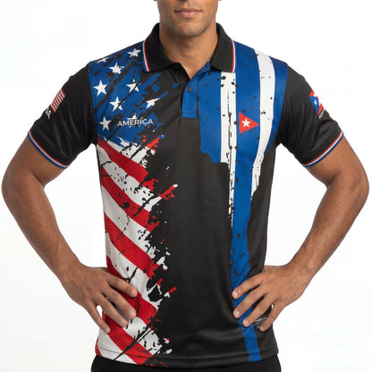 World Heritage Nations Series Soccer Jersey – USA Split Polo Collar & Flag Shirt Designs – Soccer Season 2026